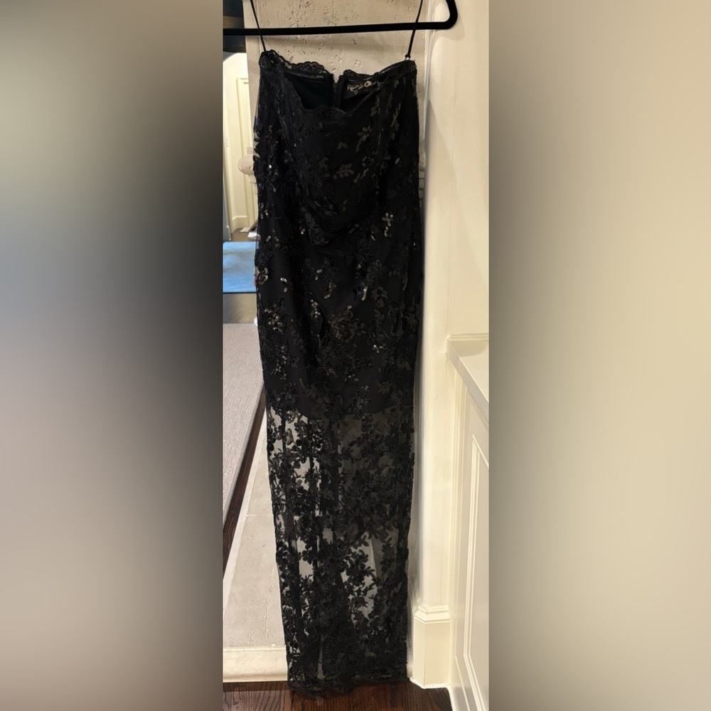 Alice + Olivia Black Lace Dress - Picture 6 of 13